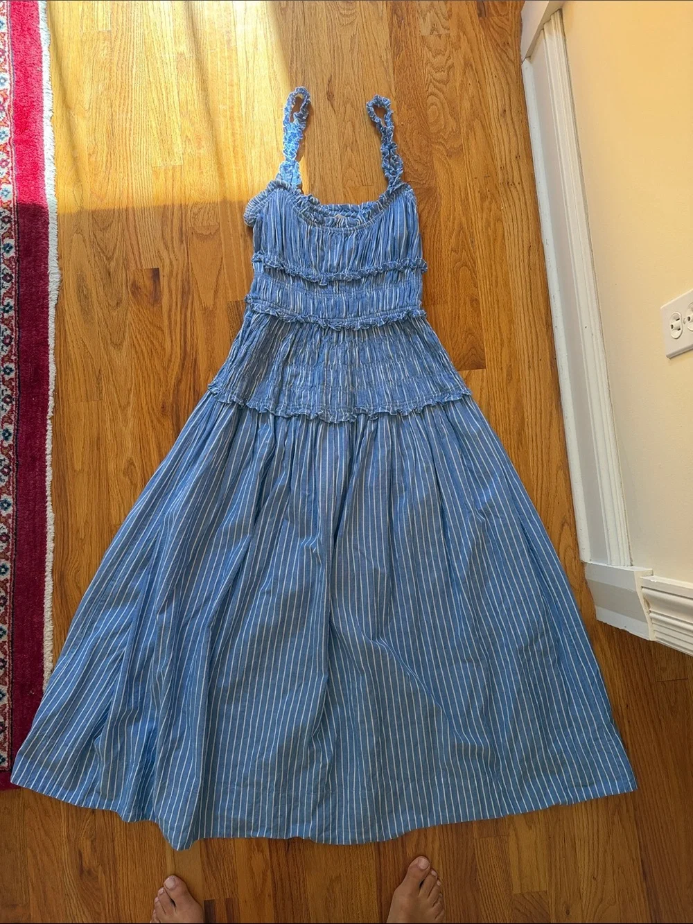 Doen marine striped midi dress - Picture 2 of 4